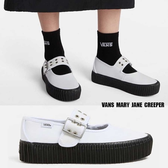 Vans Shoes - Vans White Dress Shoes with Black Trim